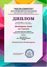 Участие во всероссийском конкурсе " Дошкольная азбука для дошколят" 